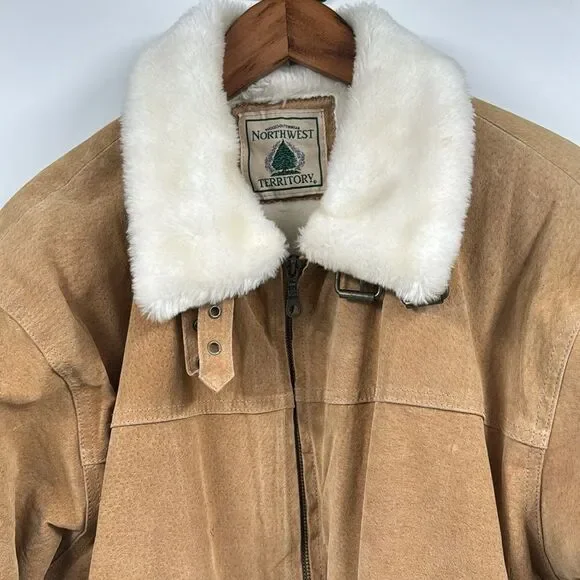 North West Territory Womens Genuine Leather Jacket Large - Picture 6 of 10